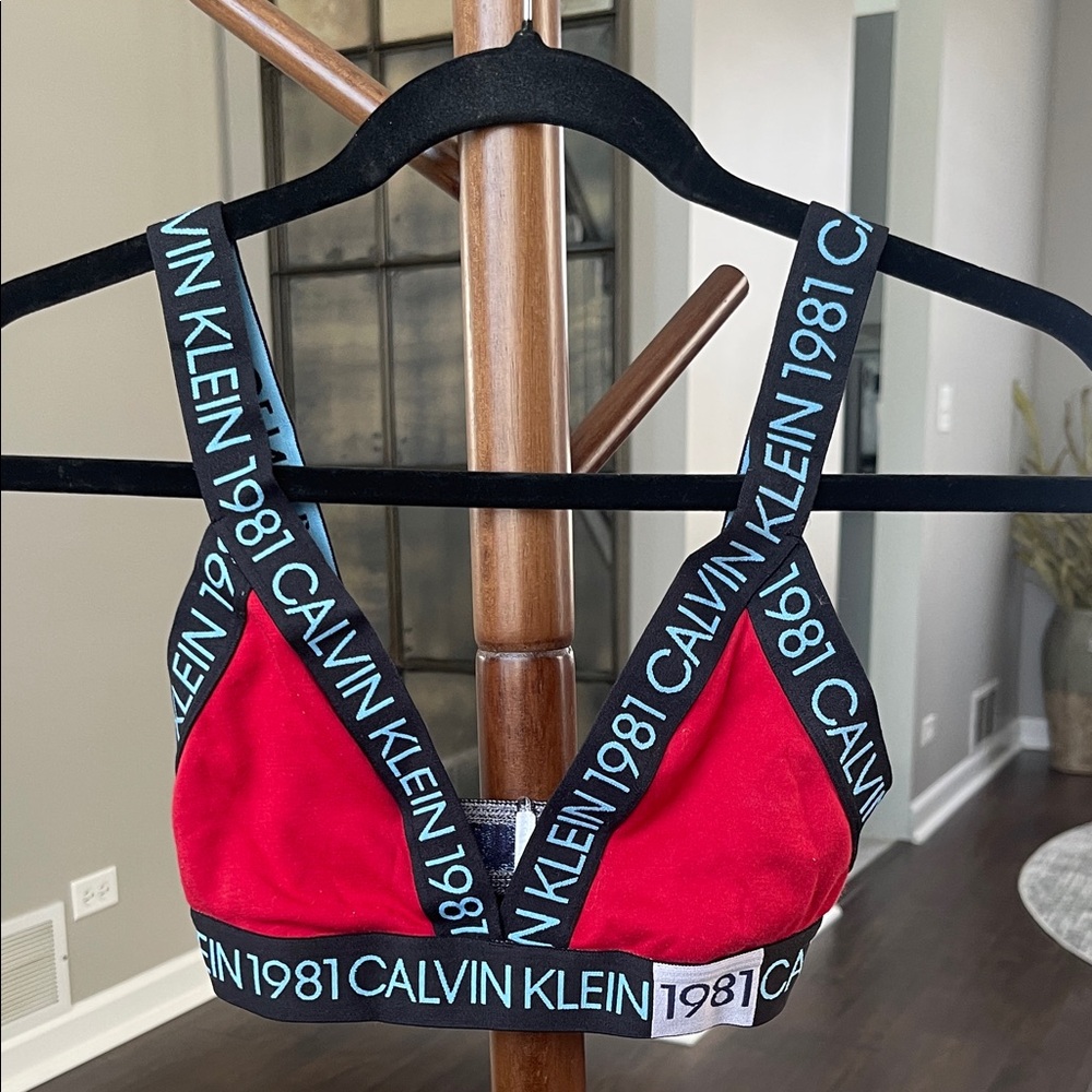 Calvin Klein Vibrant Red Bralette